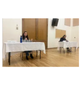 Cecilia at candidate forum